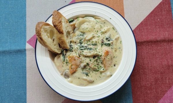 ◆おうちごはん 熟成キングサーモン麹漬けクリームシチュー