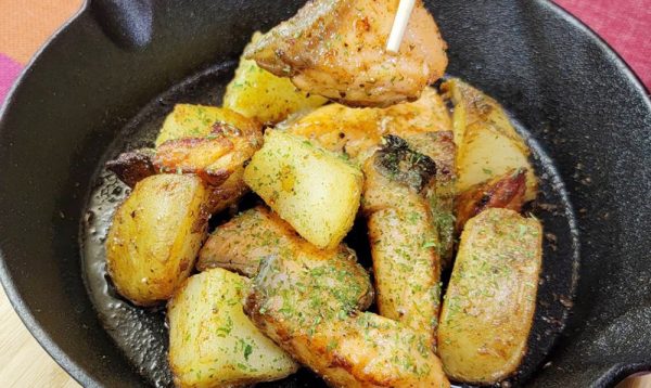 キングサーモン麹漬けとじゃがいものジャーマン仕立て