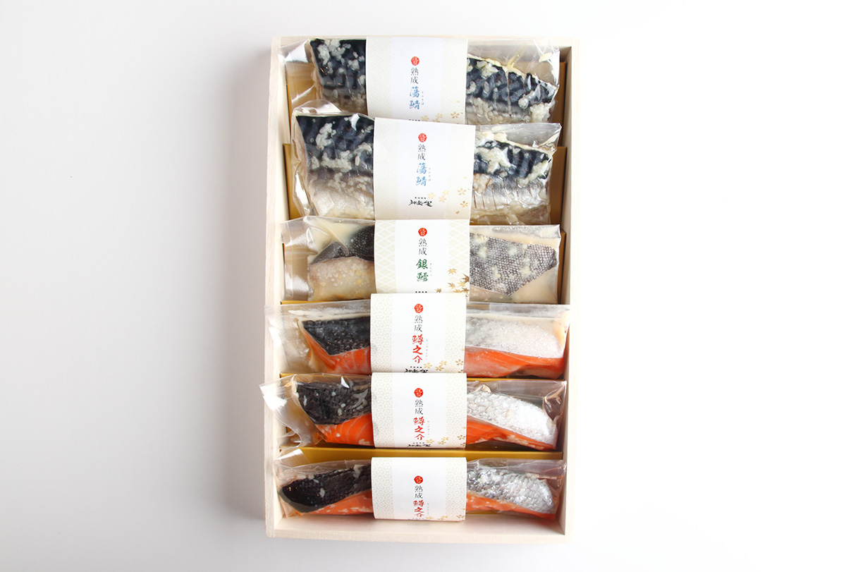 低温熟成魚6枚セット【時之島】（サーモン&かじき鮪）